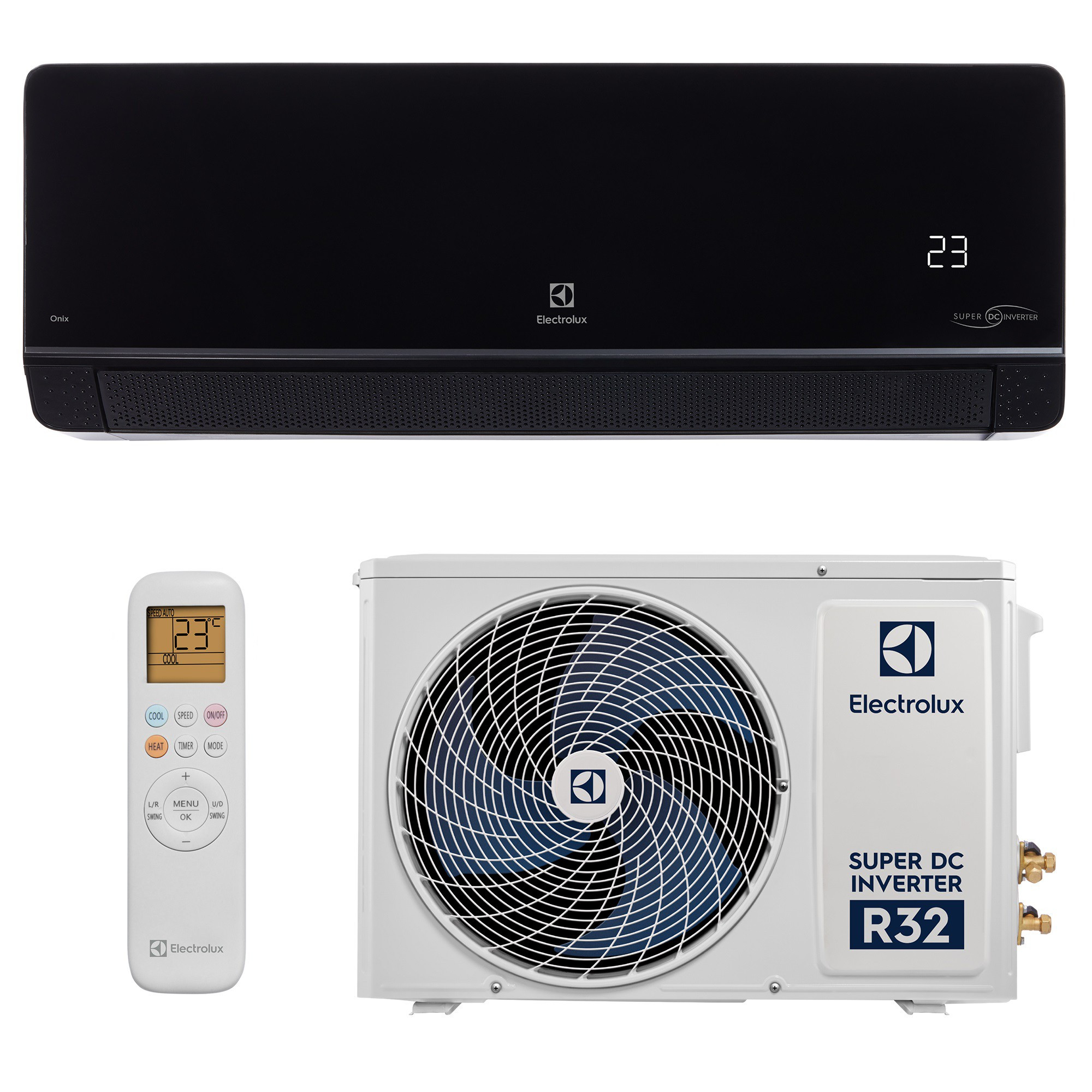Сплит-система инверторного типа Electrolux Onix Super DC EACS/I-24HIX-BLACK/N8 комплект в компании ICEКОХИНОР